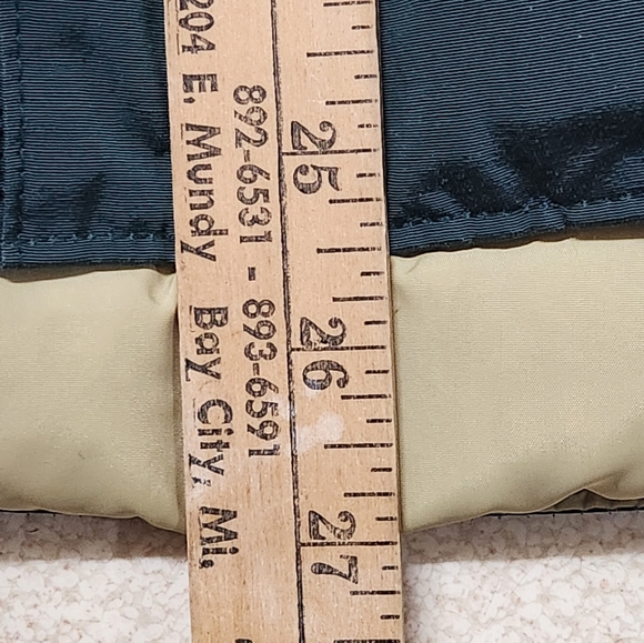 Vintage 90s Woolrich Down Vest Men’s 2XL Made in USA Dark Green Zip Snap - Picture 5 of 14